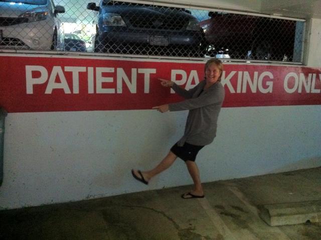 Patient parking only!