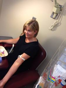 Devon doing her baseline tests for her clinical trial, which begins on June 24th.