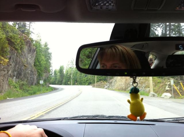 Trevor the Duck keeps Devo company and guides her down to the city for chemo.