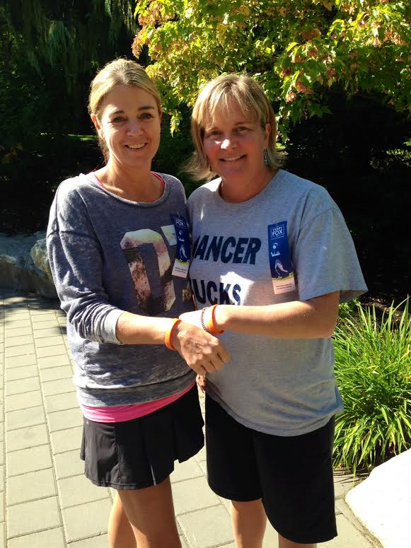 Devon and Erin doing the Terry Fox run together last week in Whistler to raise money for cancer research.