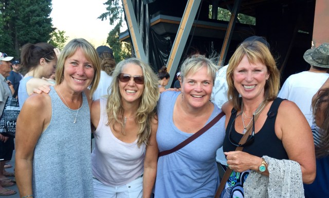 Carol Ann, Lisa, Devo, Marianne - all loving The Hip concert in Vancouver. What a night!